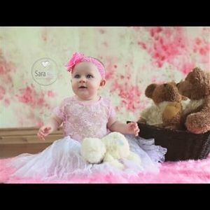 NWT Baby Girls Lace Bodysuit, Lace Romper, Onesie